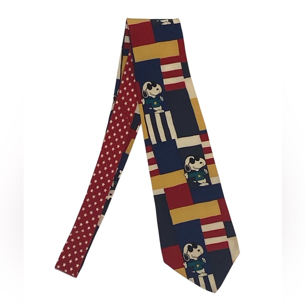 Snoopy Peanuts Vintage Silk Tie - Excellent Condition